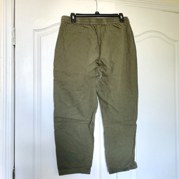 J.Crew Olive Green Linen/Cotton Pants - Picture 3 of 5